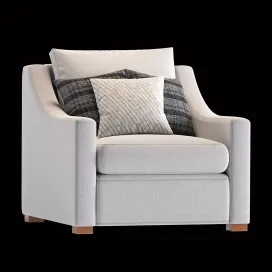 Armchair Belgian classic slope arm